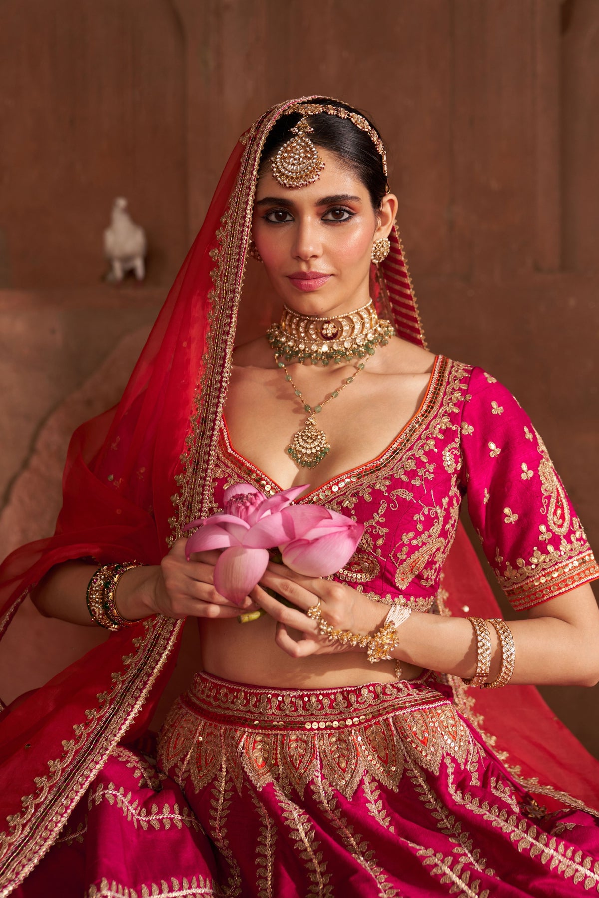 Amara Pink Lehenga Set