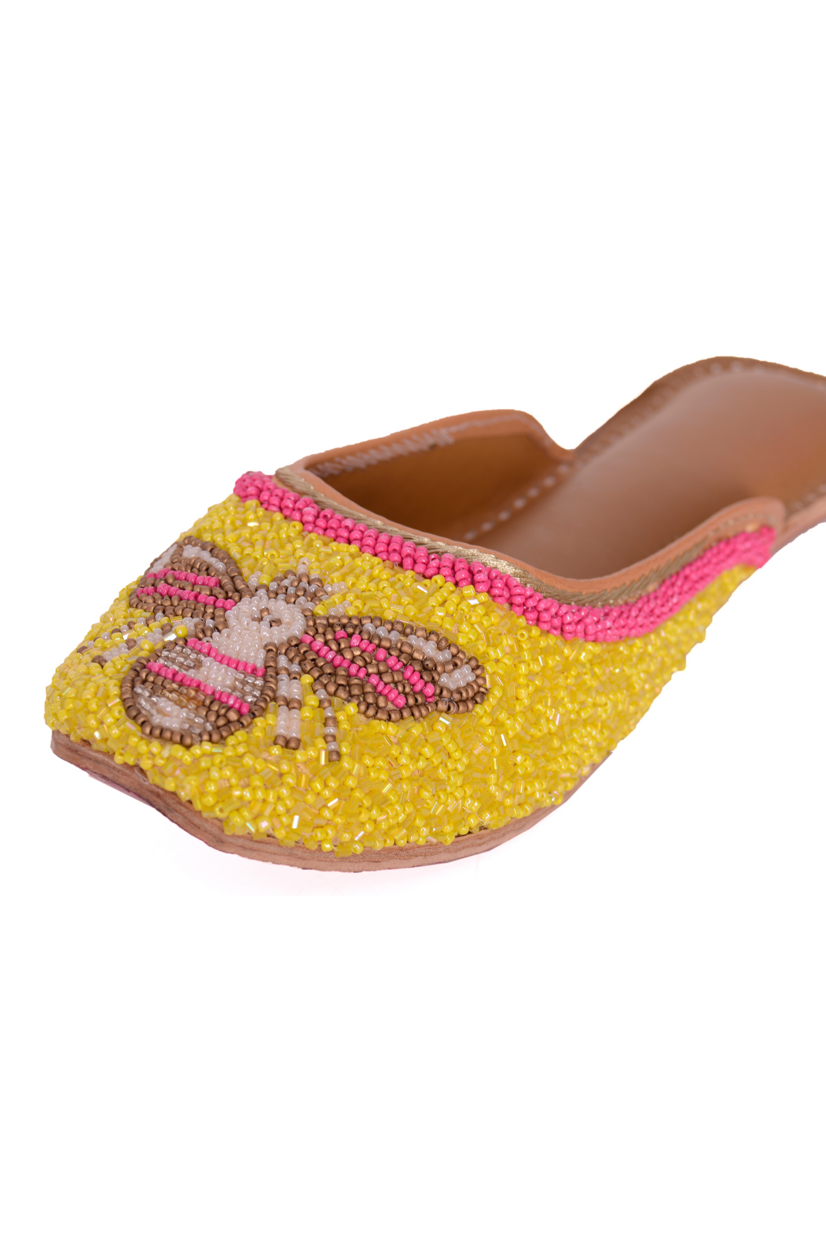 Queenbee jutti in yellow