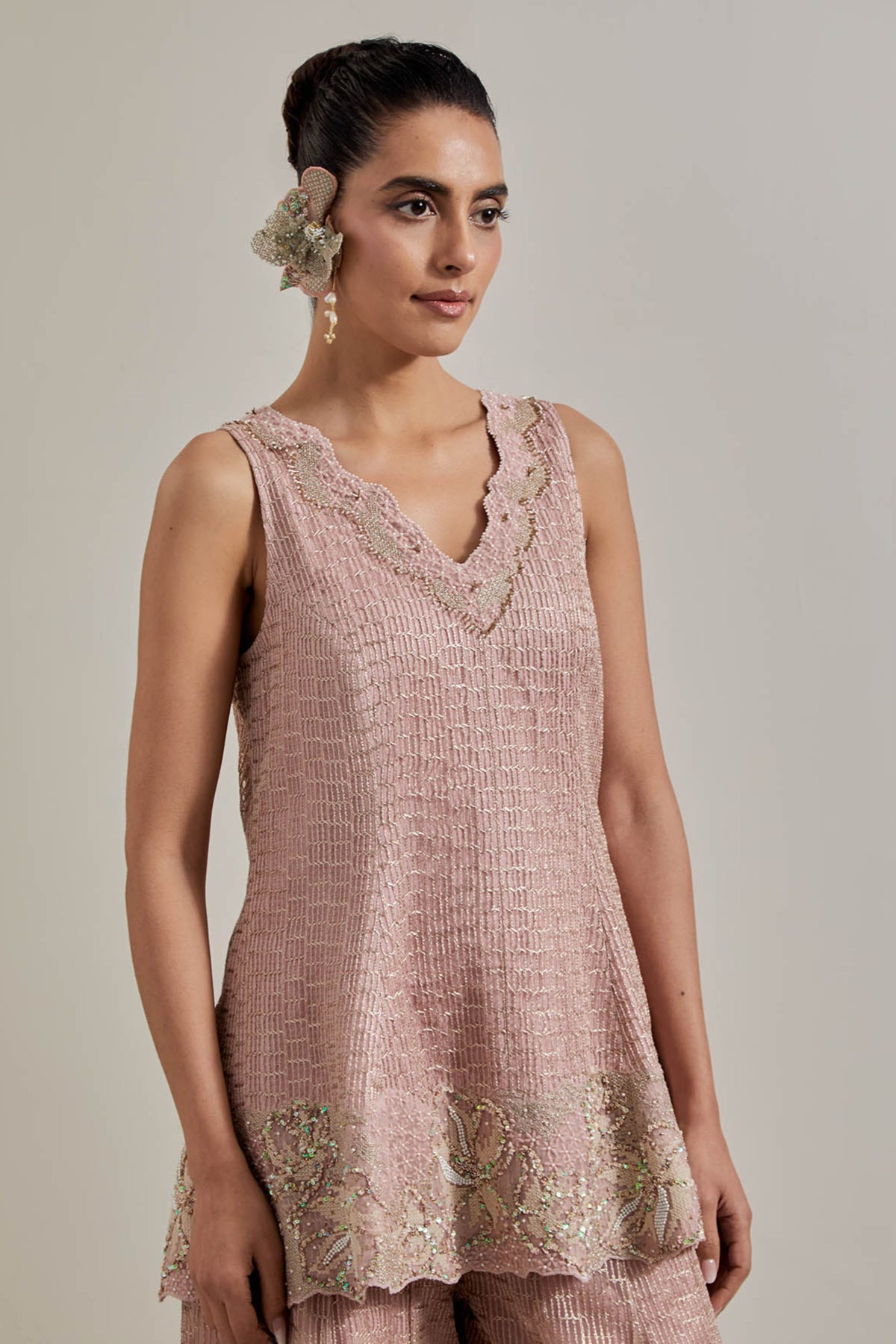 Pink Sharara Set
