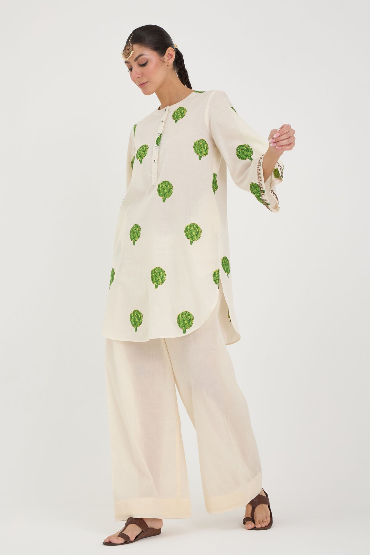 Off-White Artichoke Kurta Set