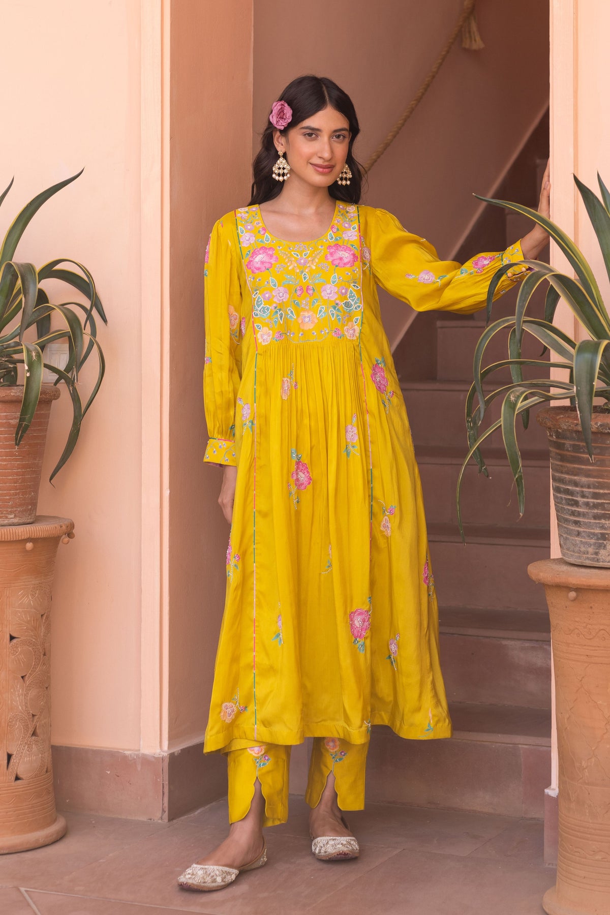 Freya Panelled Kurta Set