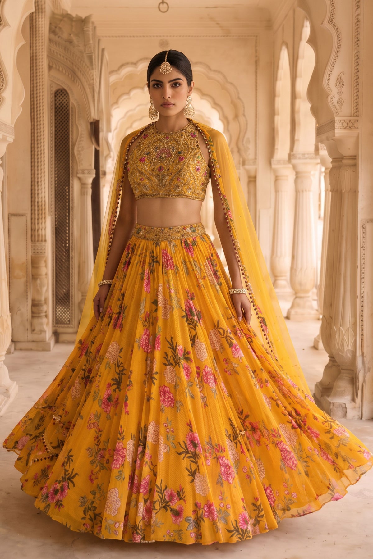 Genda Bag  Lehenga Set