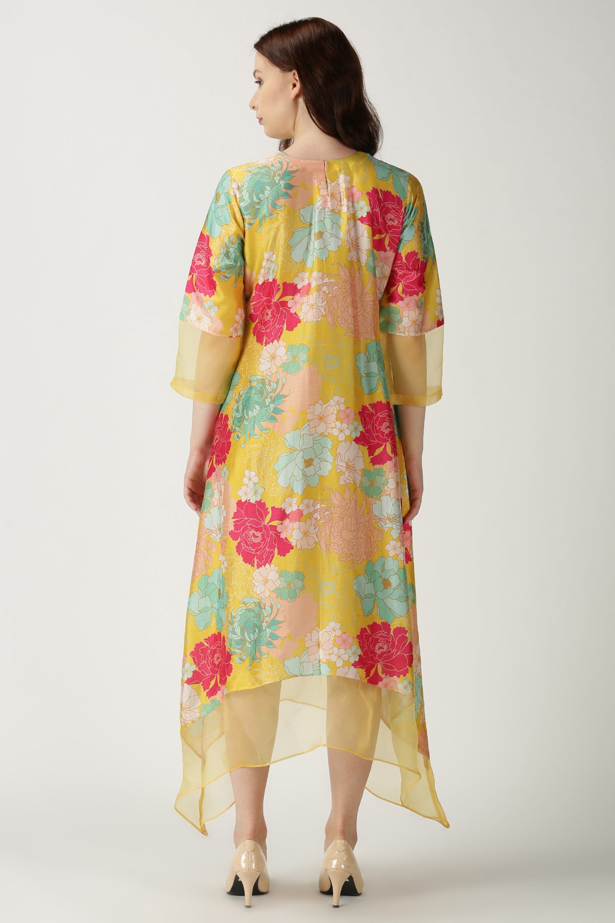 Yellow silk tunic