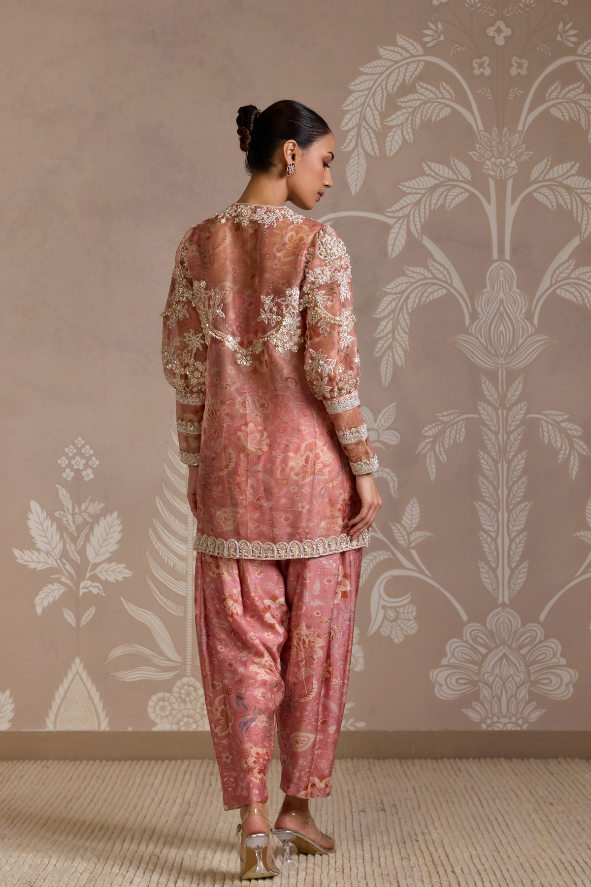 Coral Print Kurta Set
