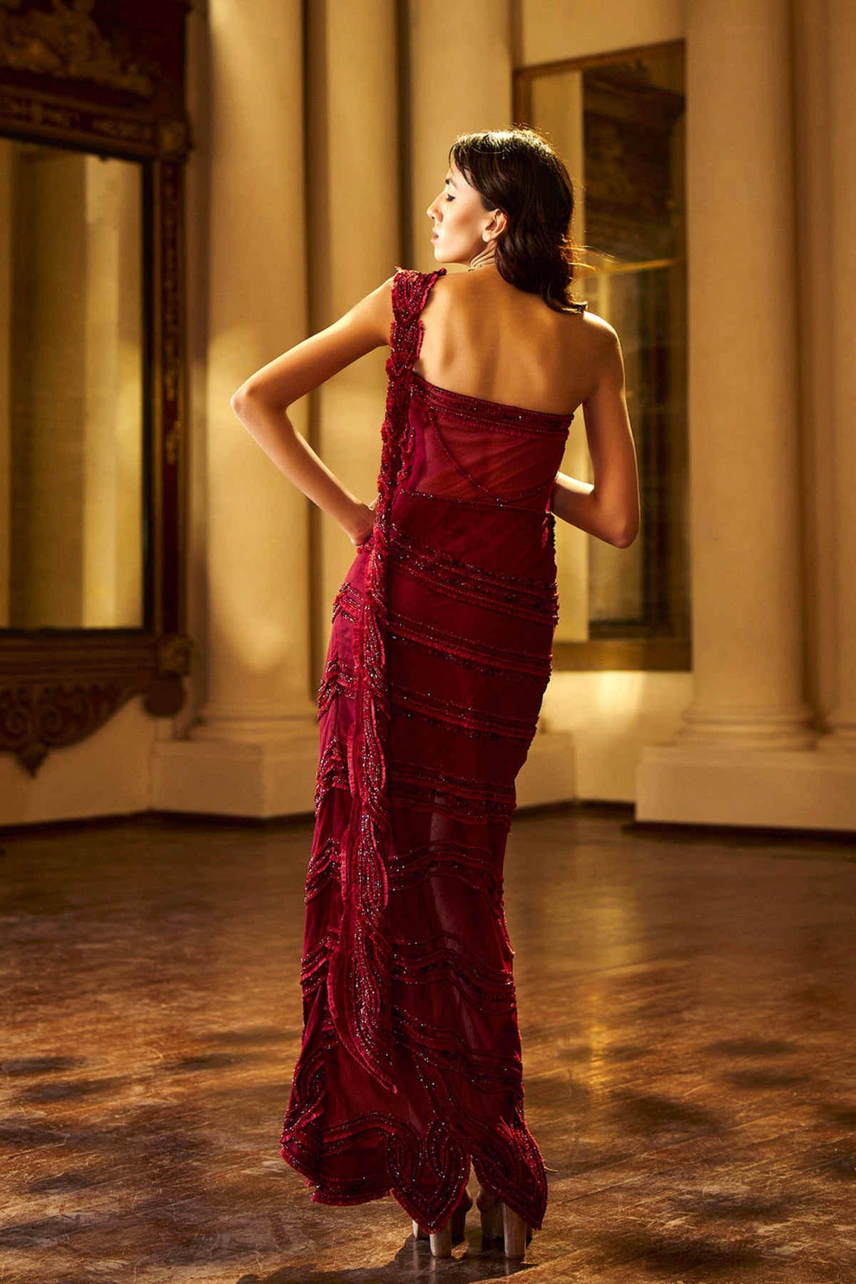 Aion Ruby Red Gown