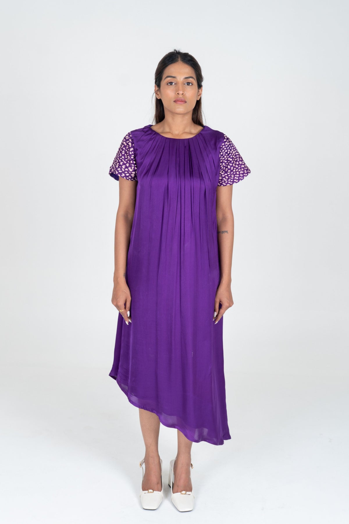 Purple-pink Midi Dress