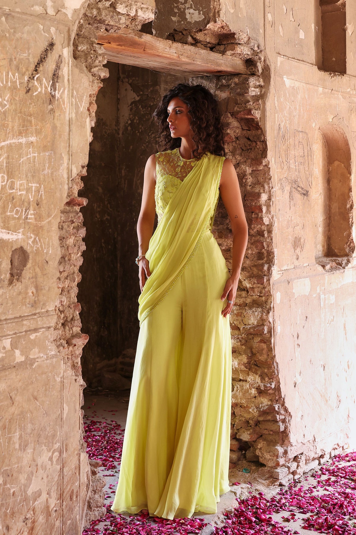 Kirat Jumpsuit in Neon Green