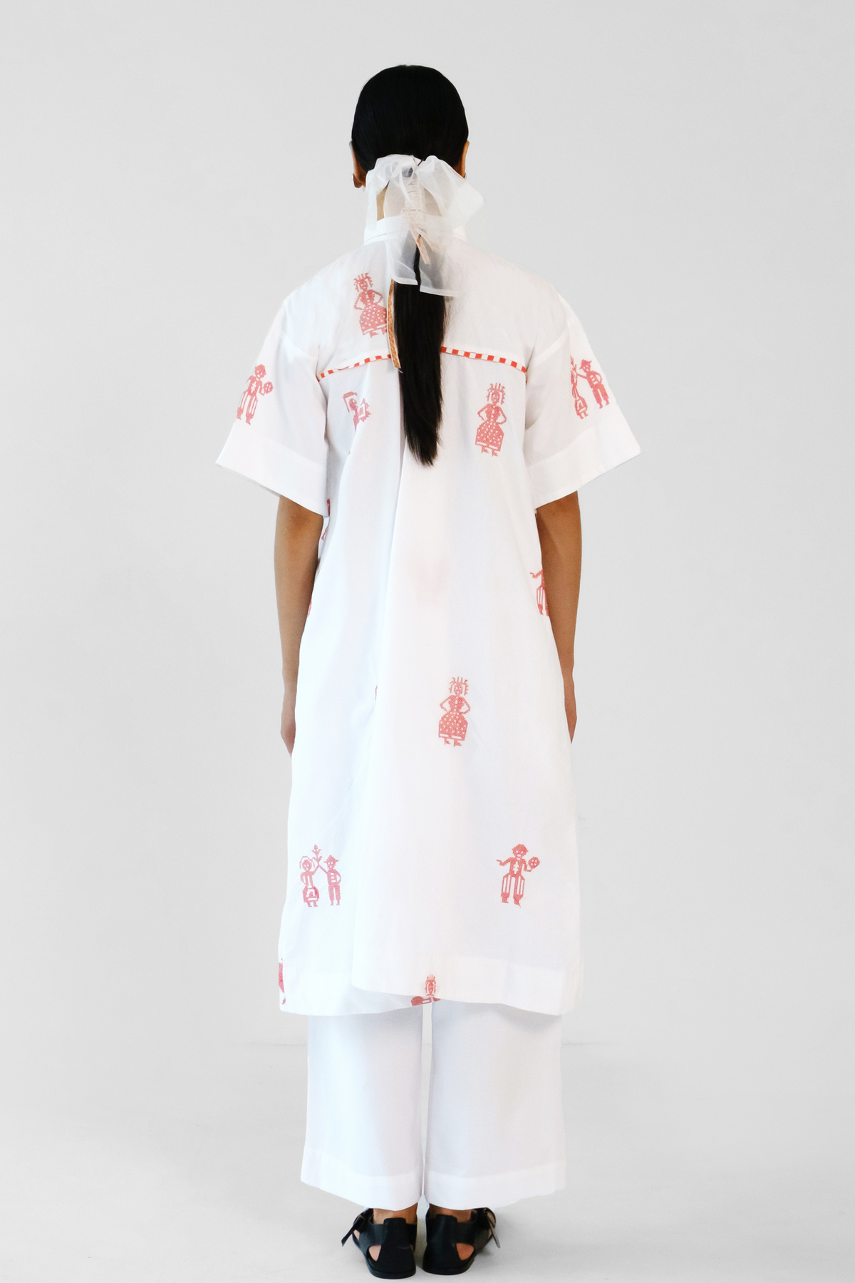 White and Red Co-ord Set