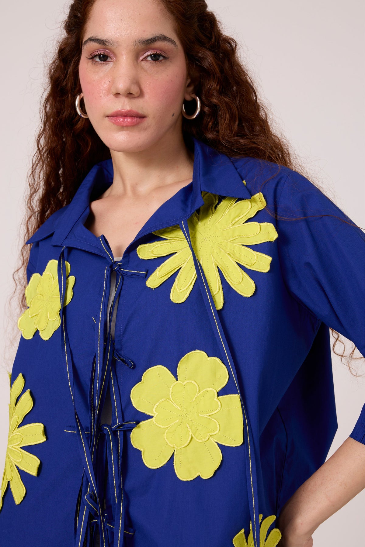 Ariel Applique Cosmic Blue Shirt