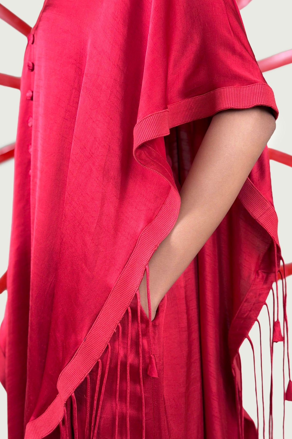 Red Kaya Kaftan