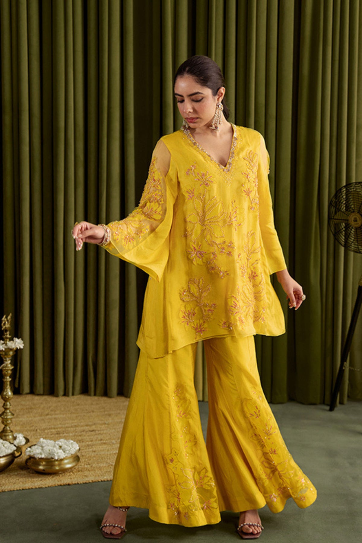 Mango Sharara Set