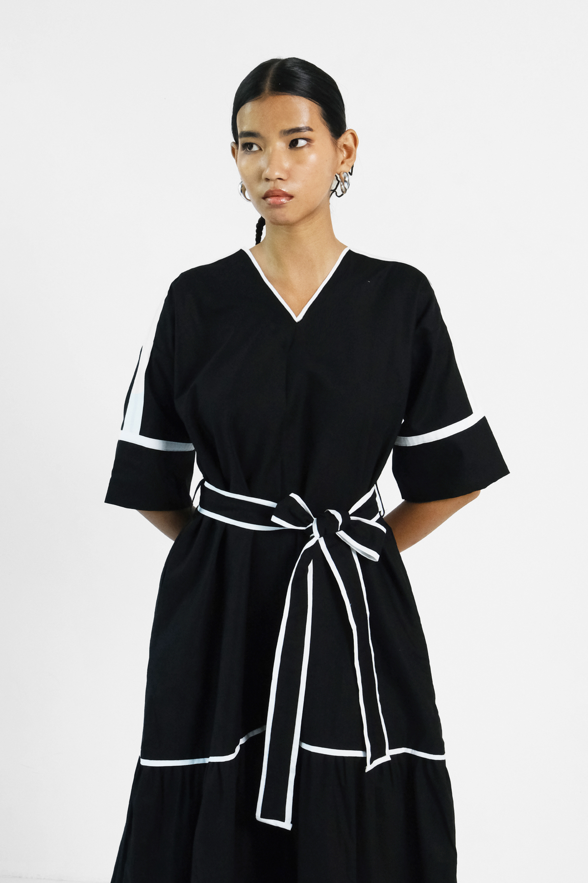 Black Applique Dress