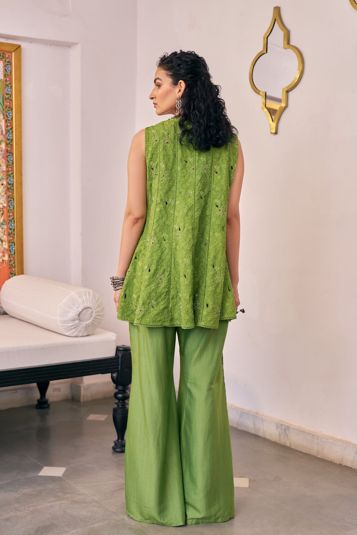 Pea Kalidar Peplum Set