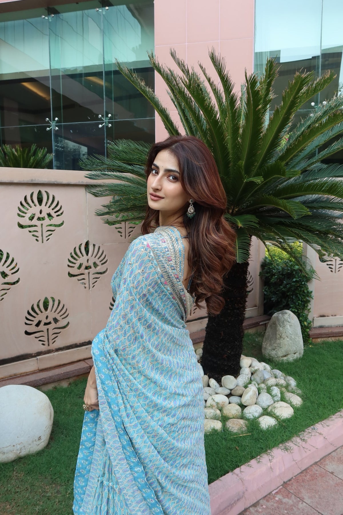 Palak Tiwari in Bela Saree Set