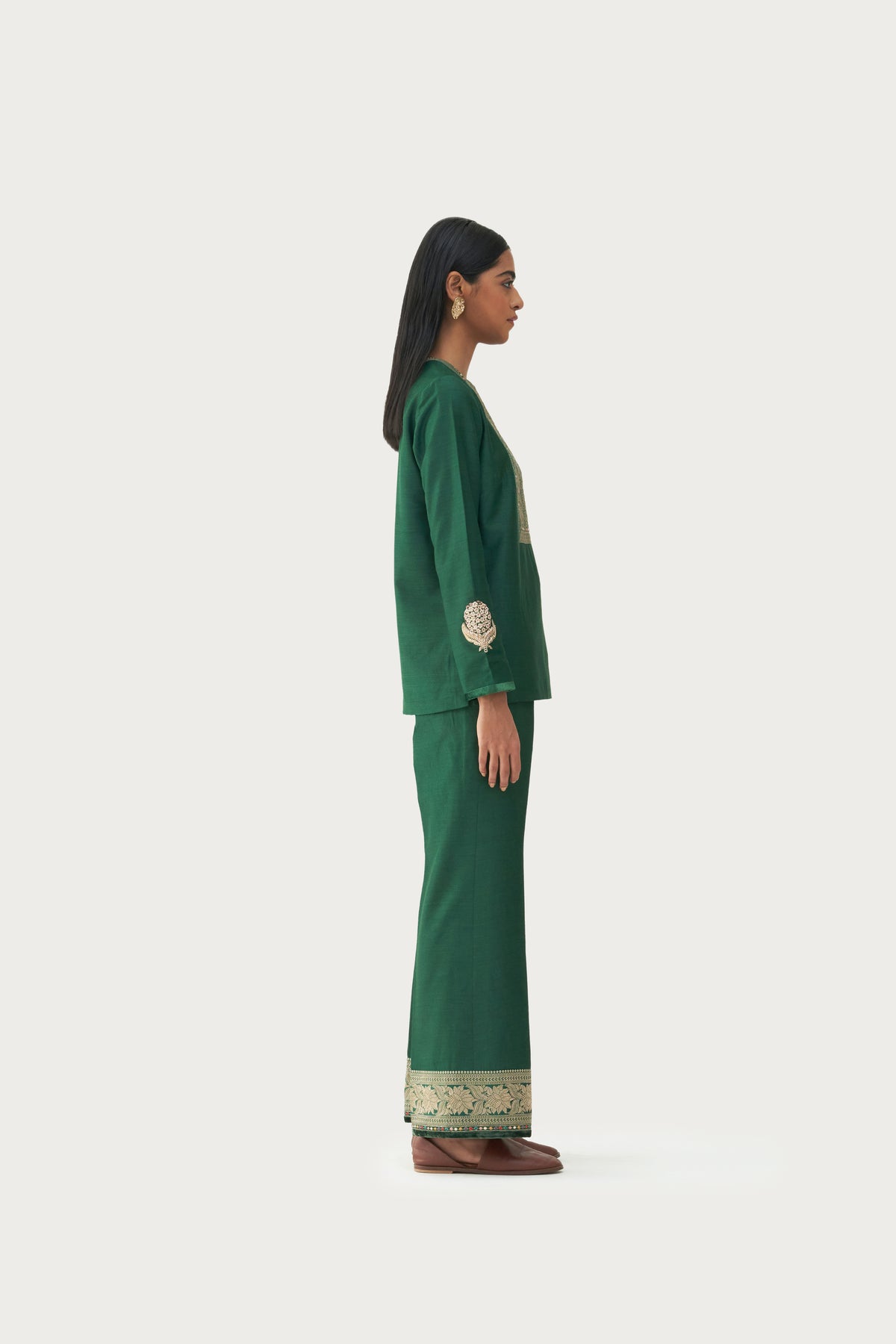 Calicut Jade short kurta pant set