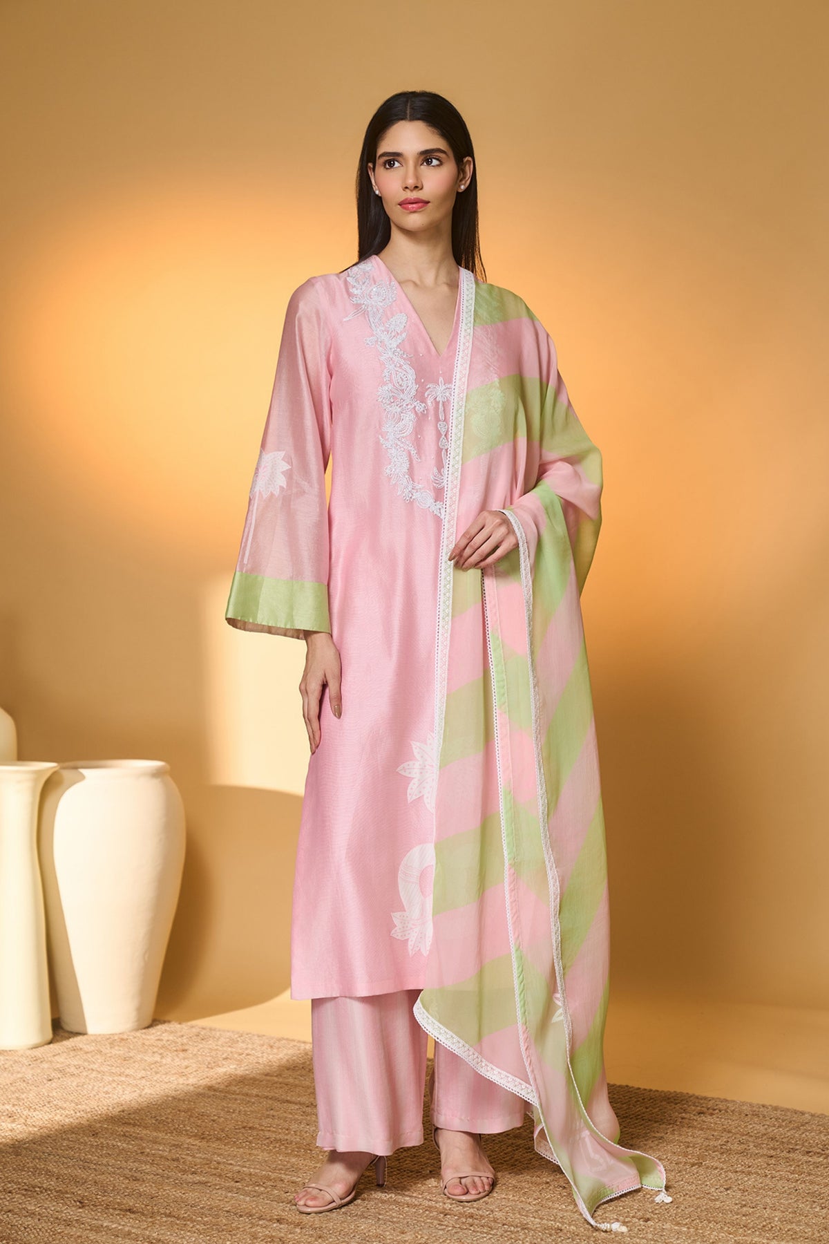 Blushing Bloom Kurta Set