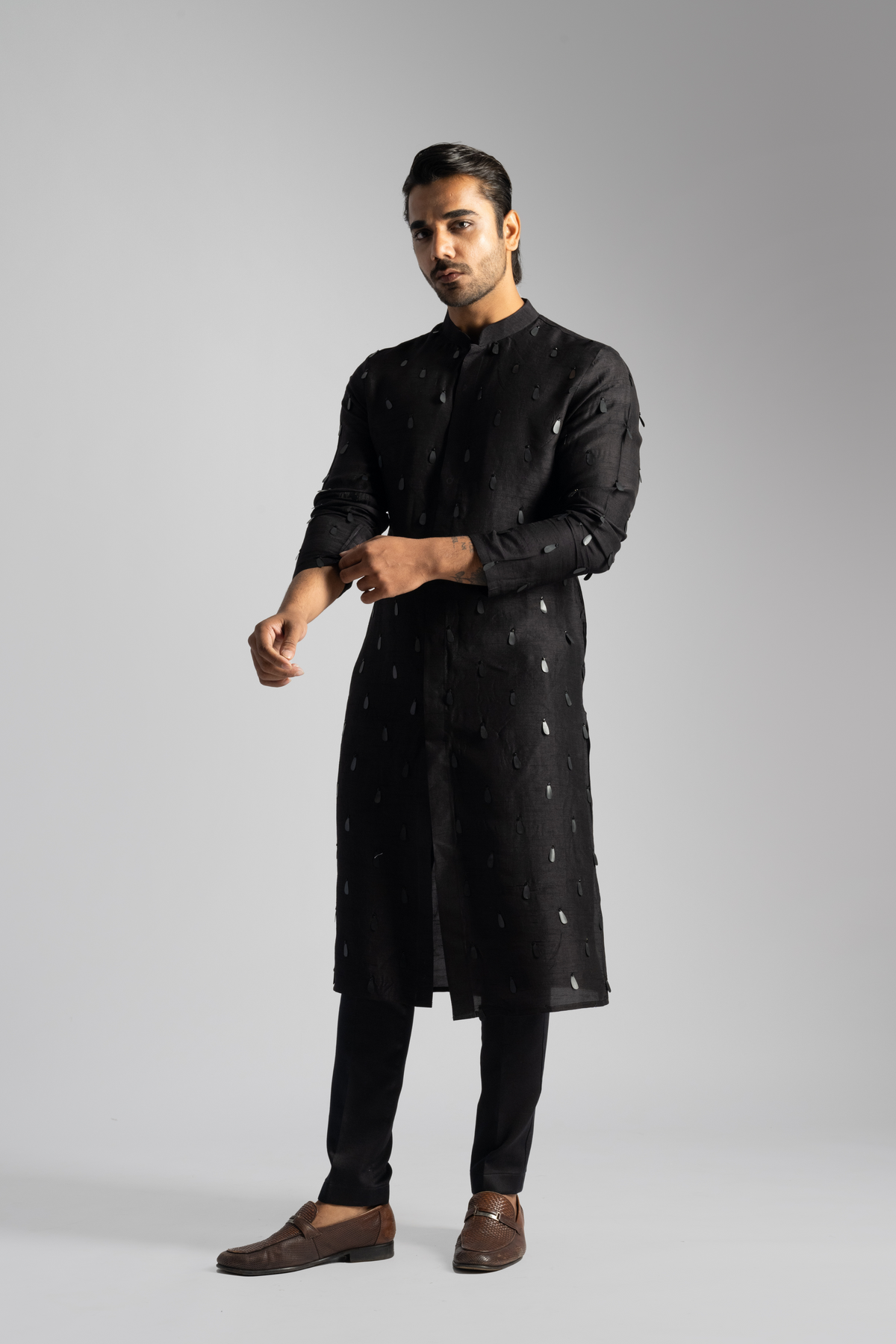 Black Bamberg Kurta Set
