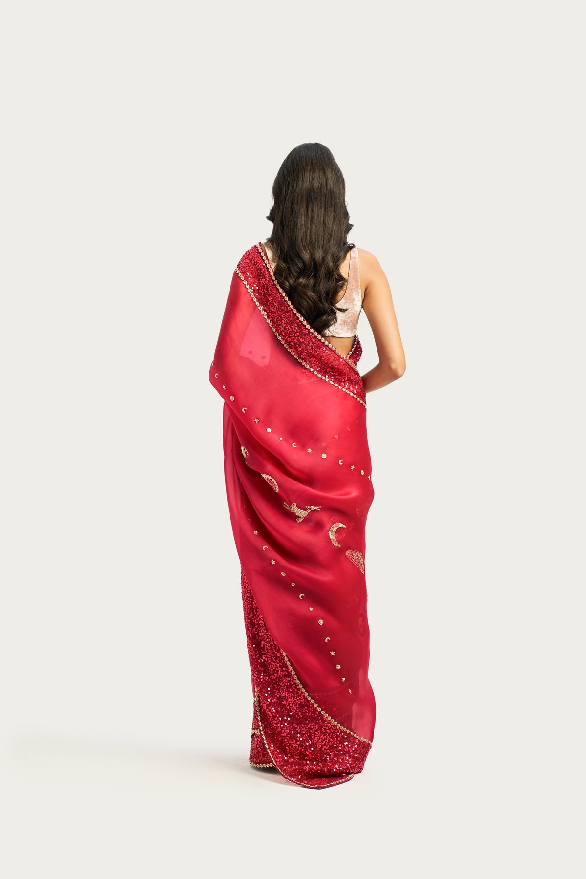 Cosmic mulberry saree