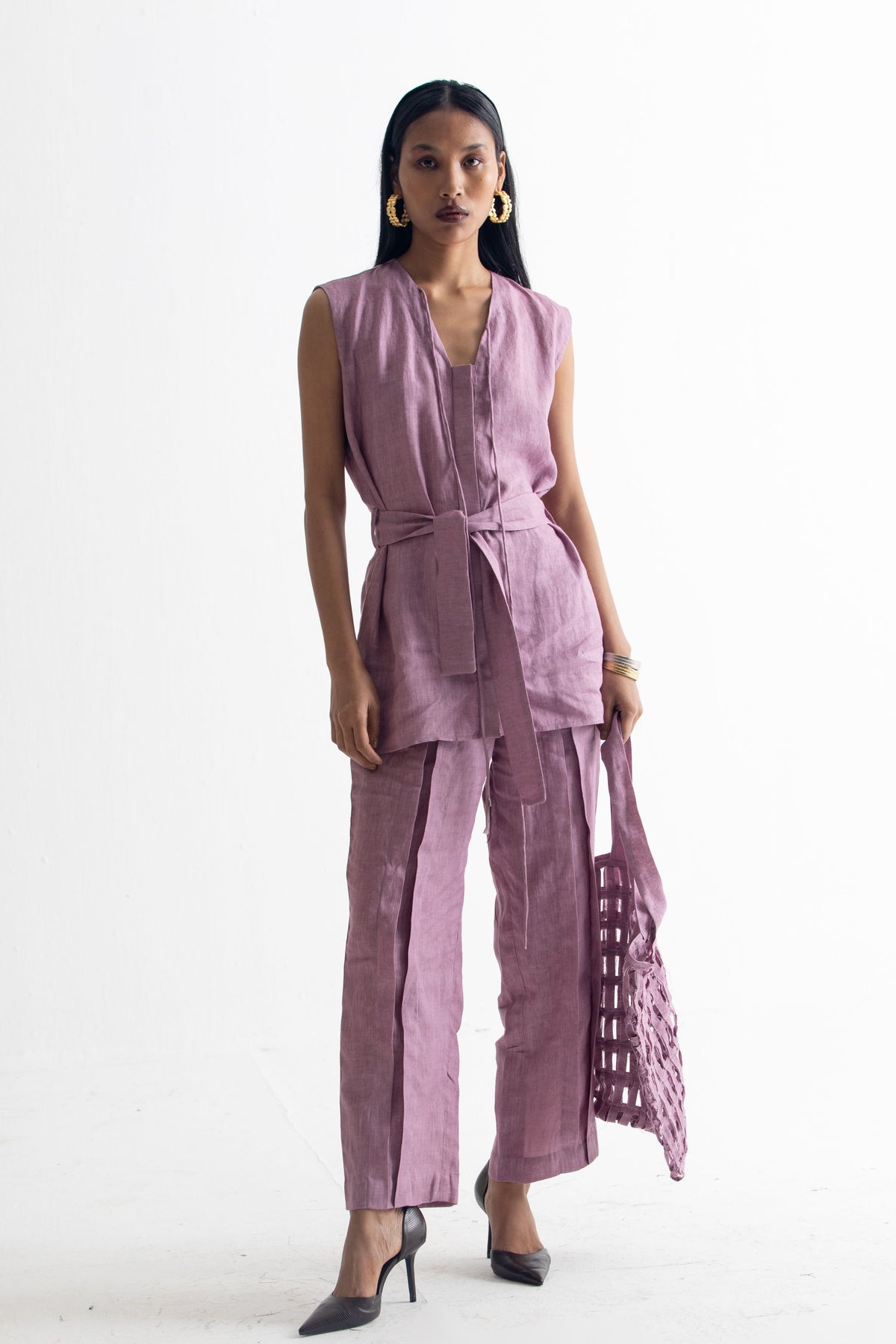 Lilac Linen Co-ord Set