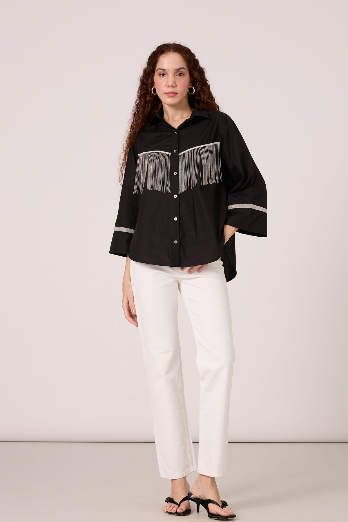 Dari Fringe Black Shirt