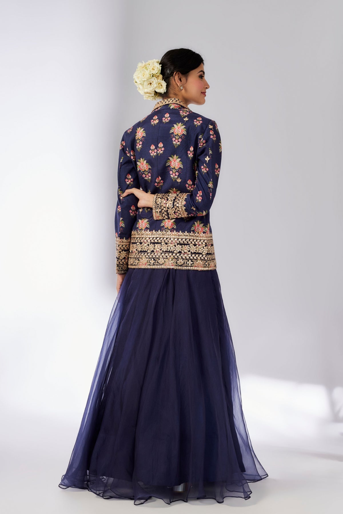 Navy Unnati Lehenga Set