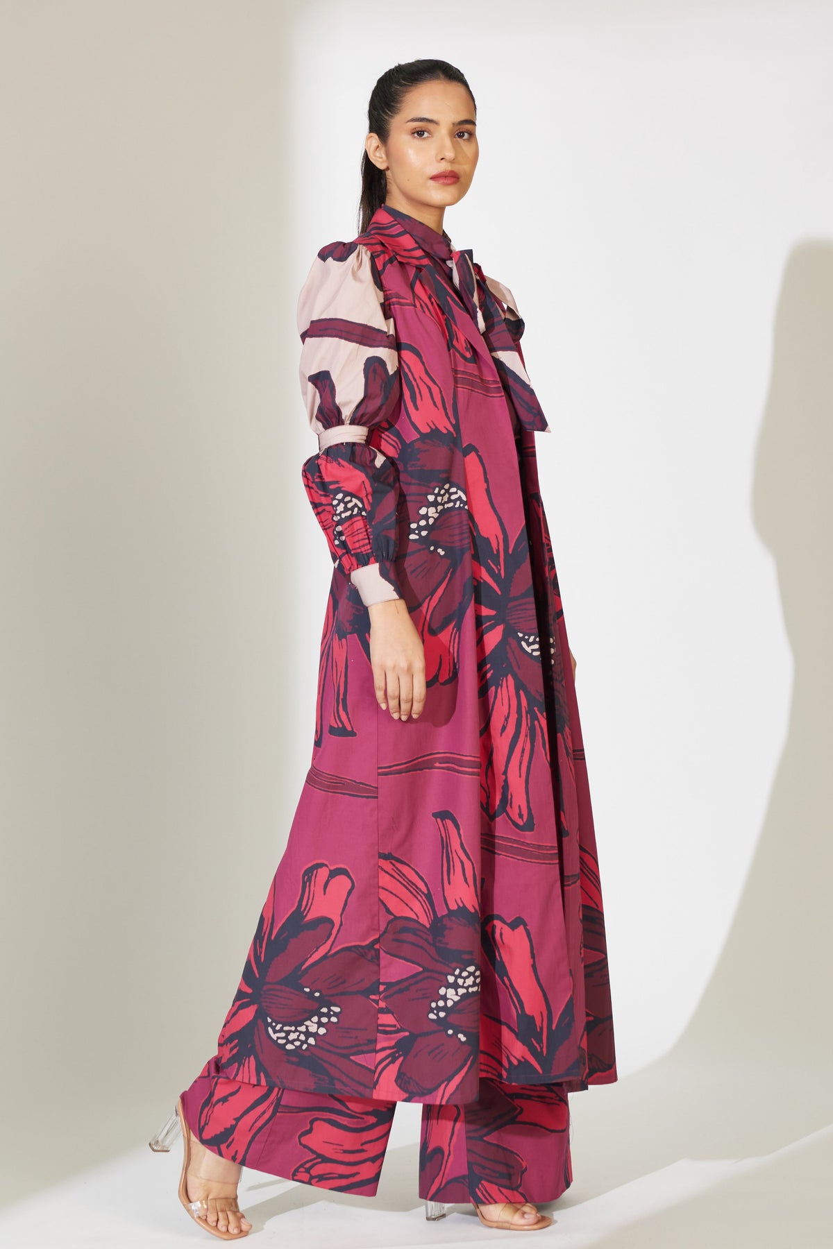 Red and Maroon Sleeveless Jacket