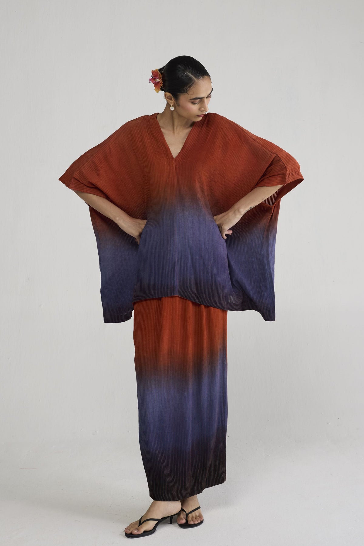 Ume Pintucks Waterfall Top