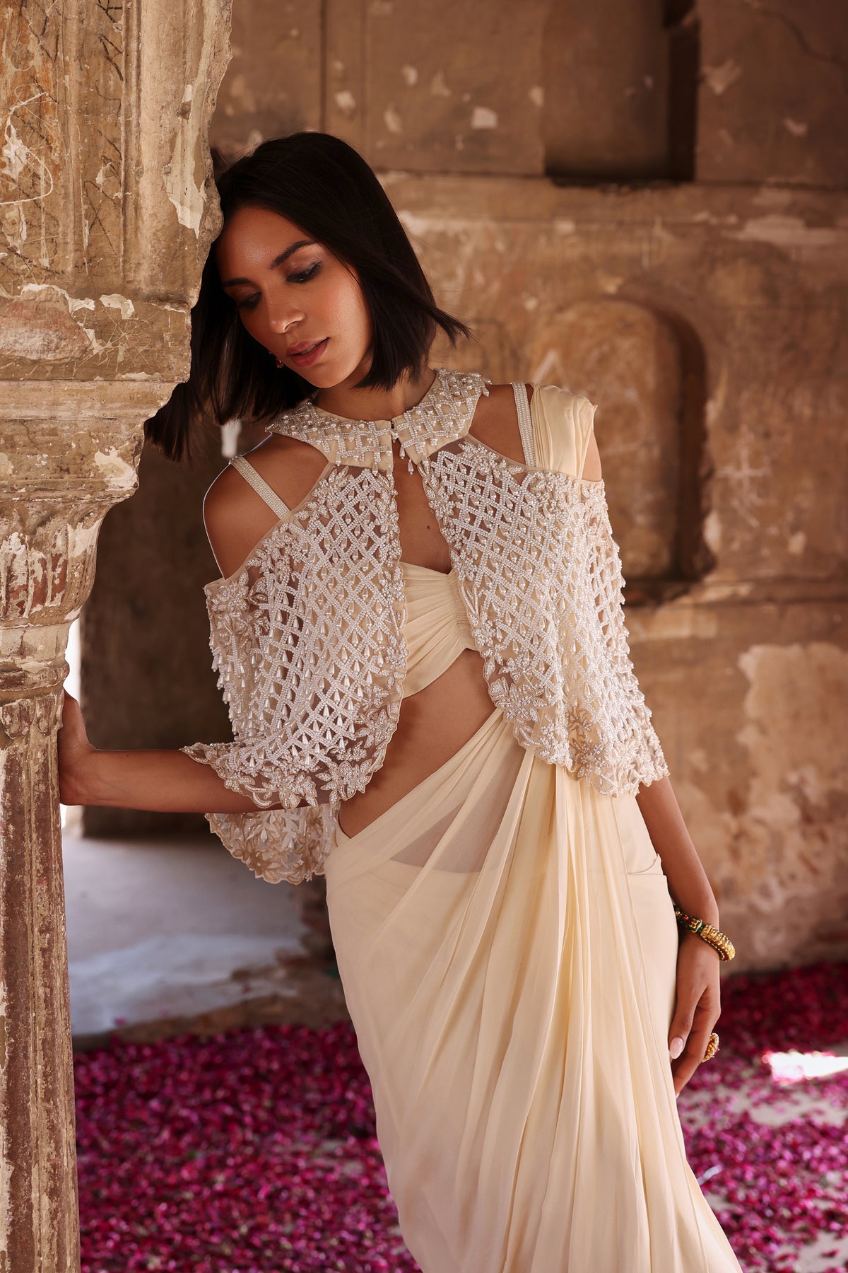 Diya Cape in Ivory