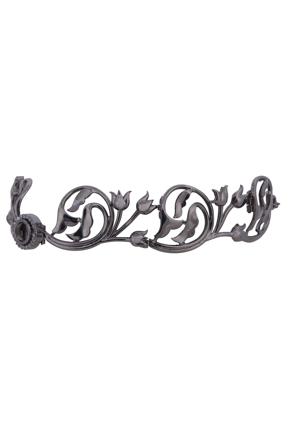 Gun metal persephone choker