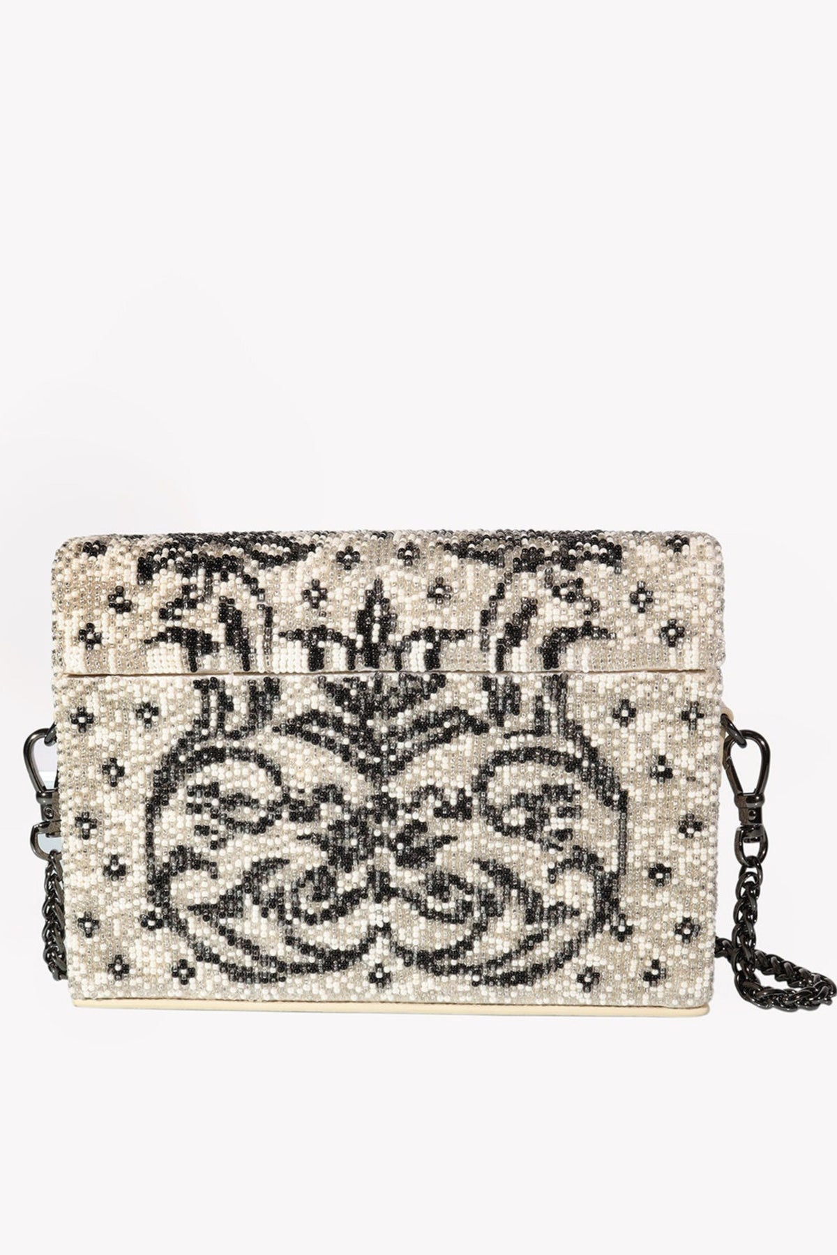 Chandni silver mini box bag