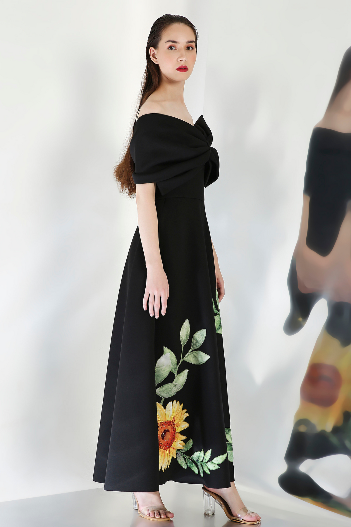 Black Embroidered Dress