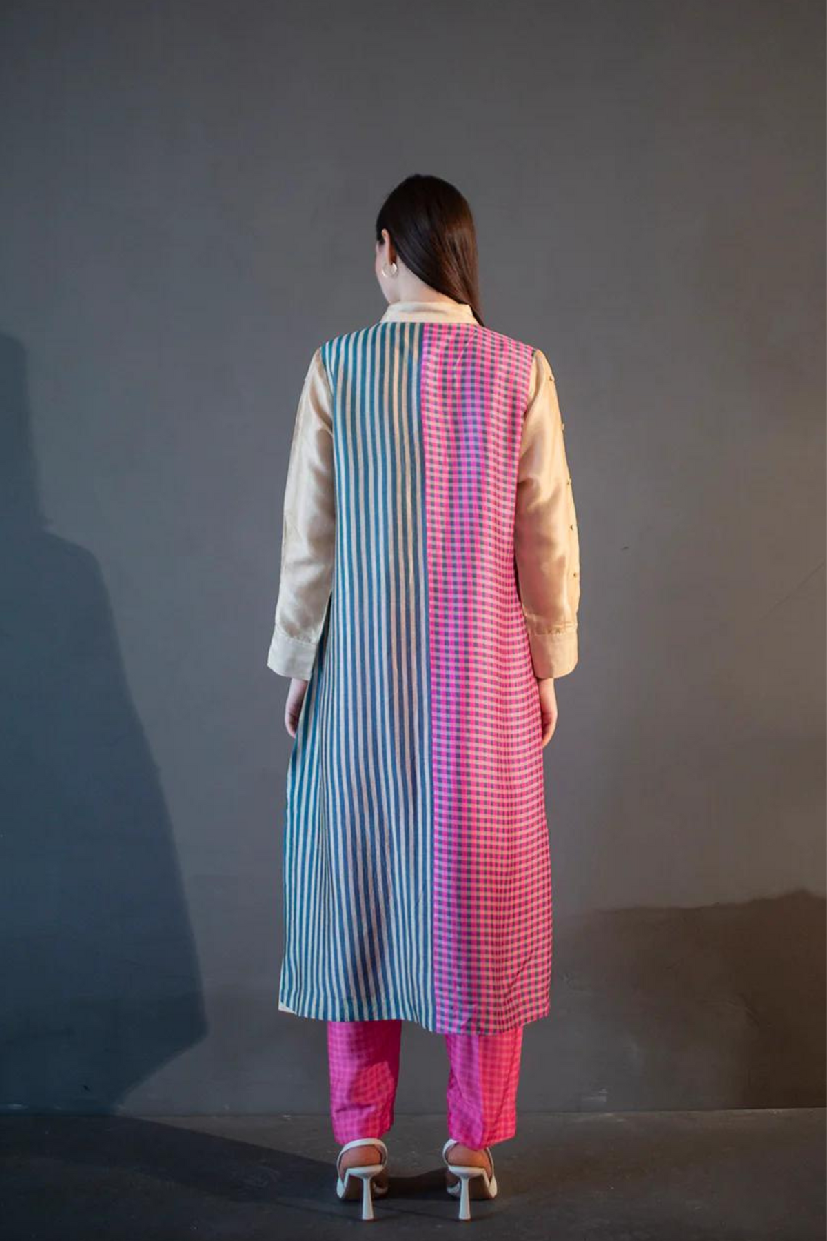 Multi Color Abstract Geometric  Tunics Set