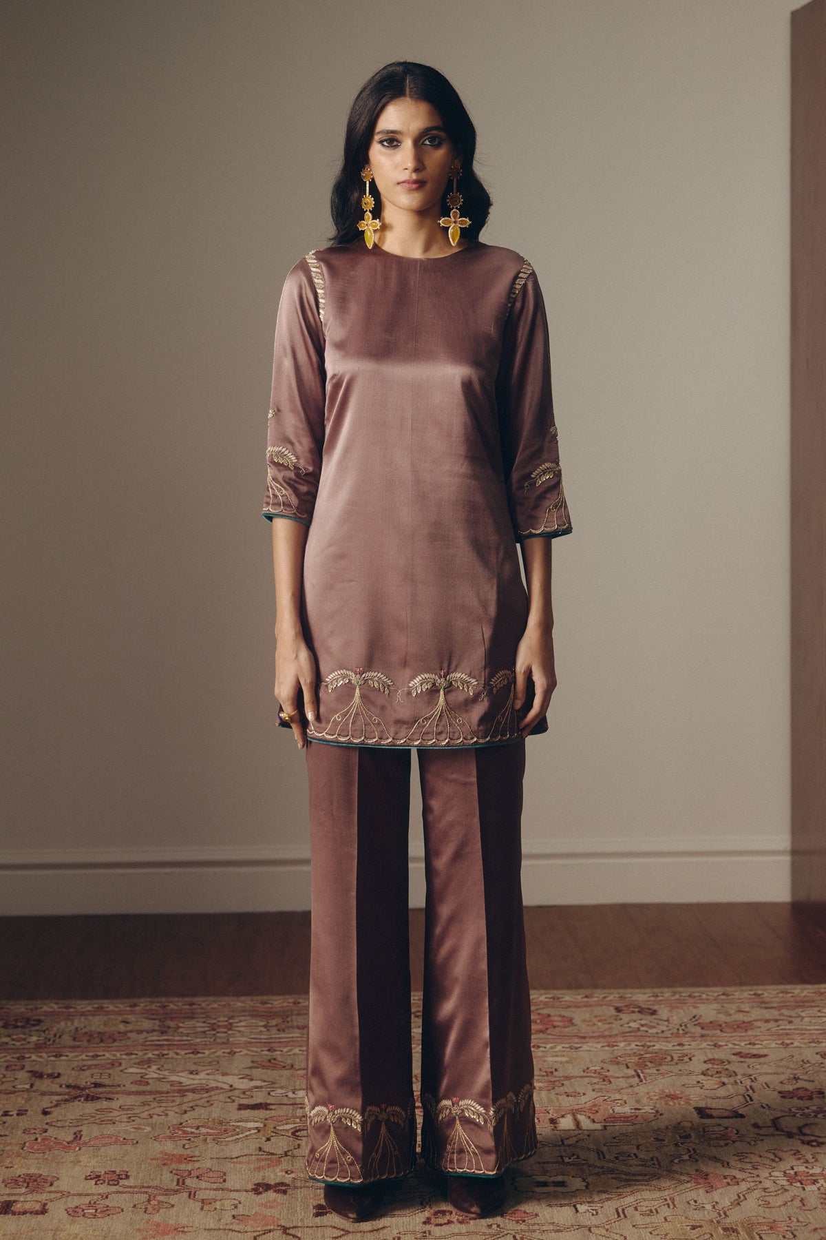 Carnegie Alloy Tunic Set