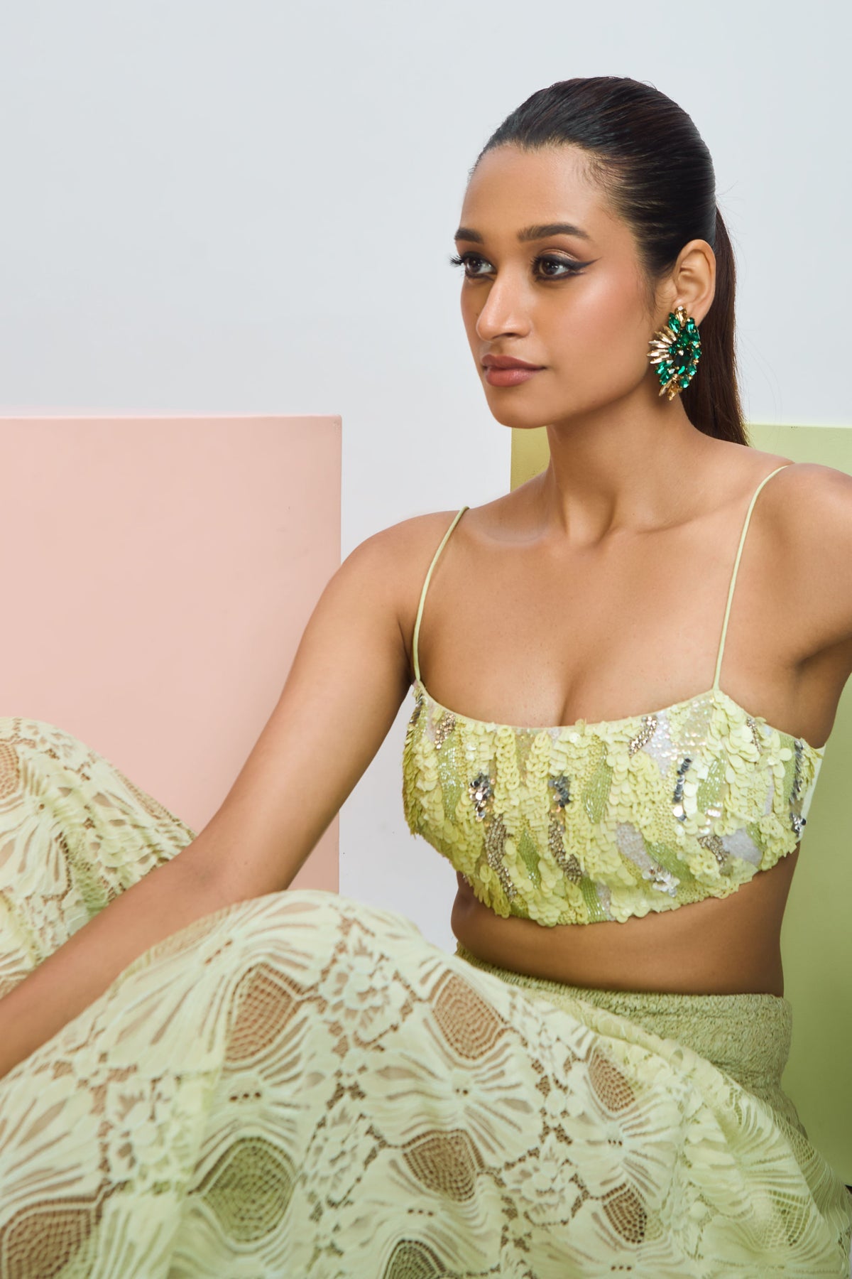 Matcha Blouse and Pant Set