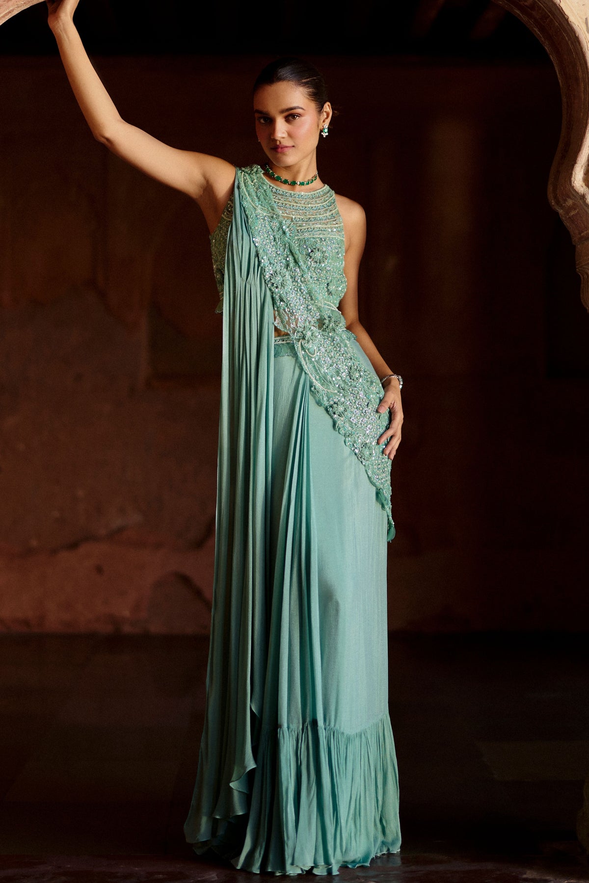 Azhar Draped Saree