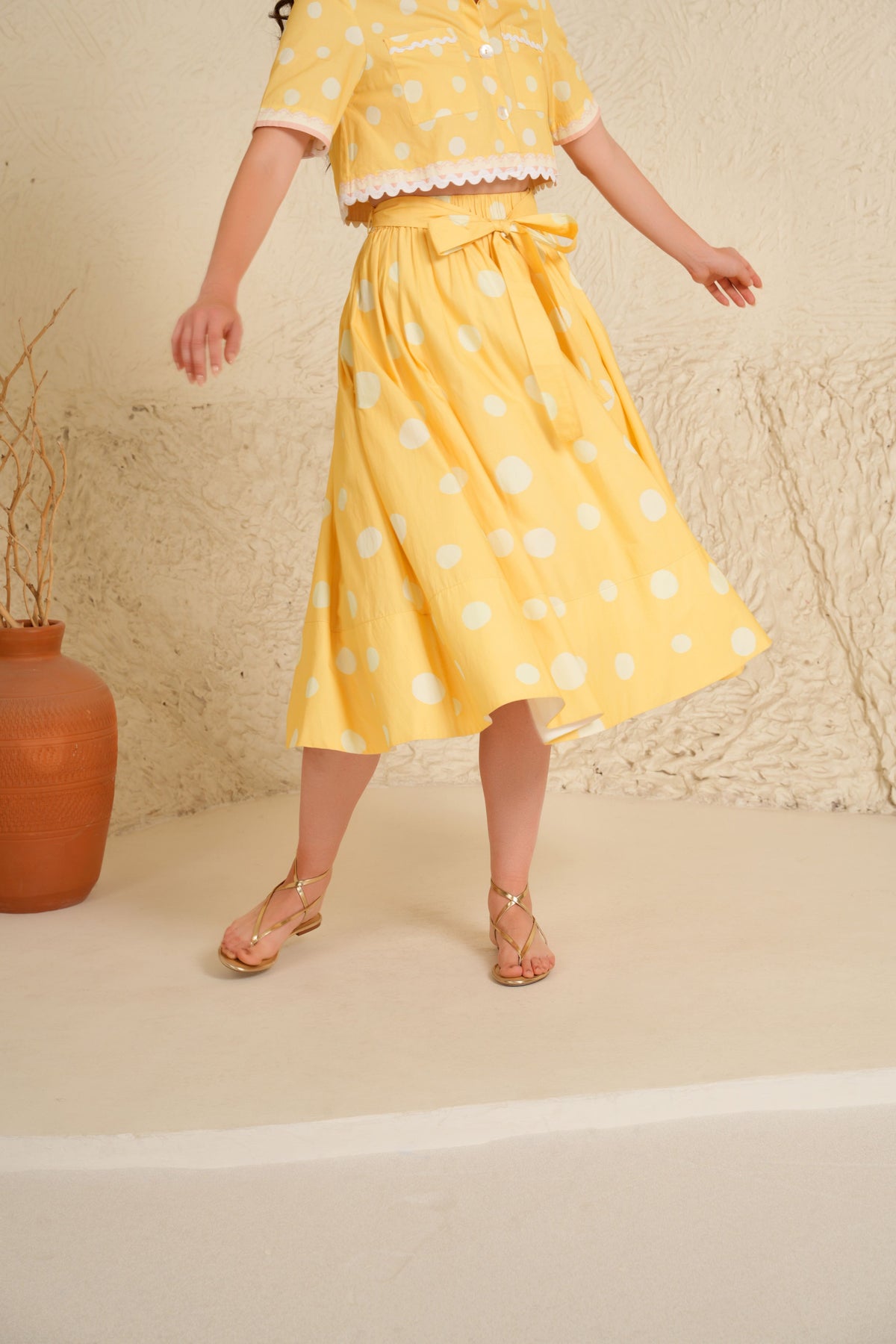 Lemon Sorbet Skirt Set
