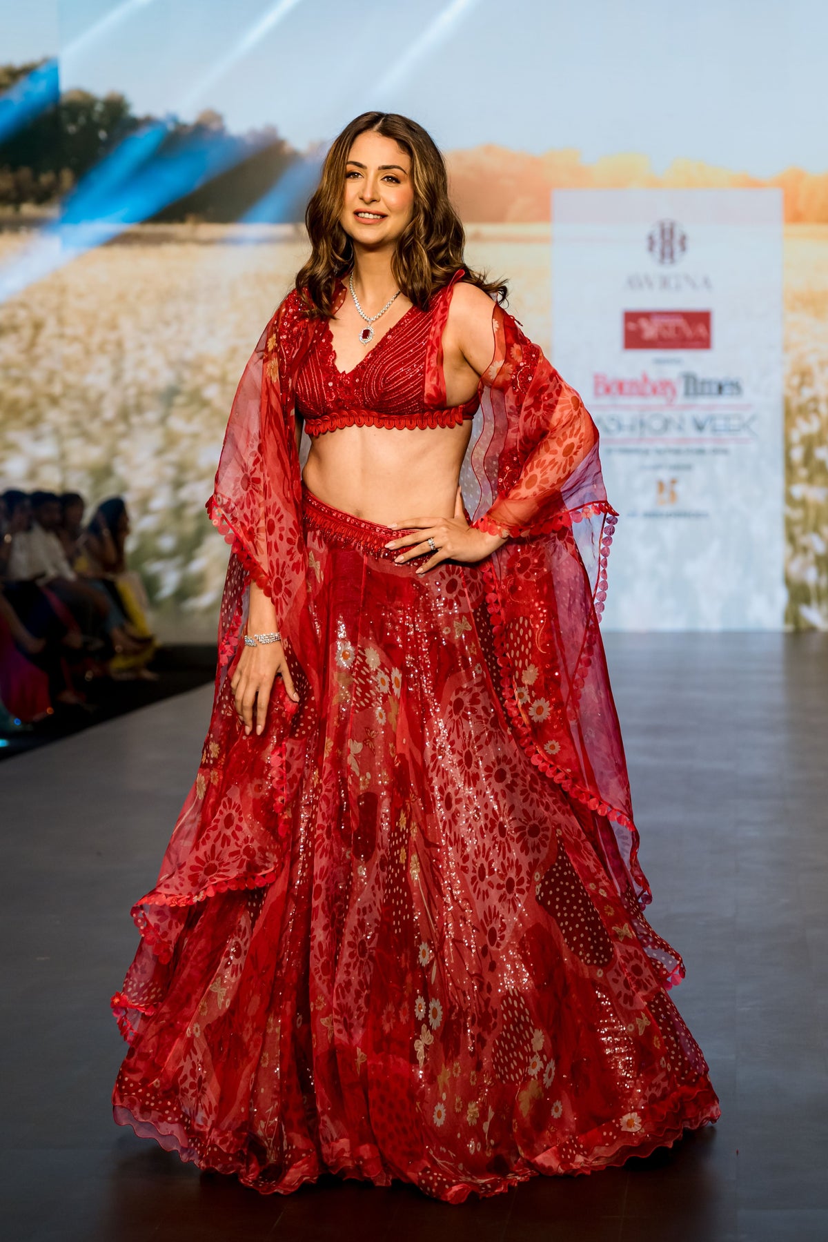 Coral Red Cape Set