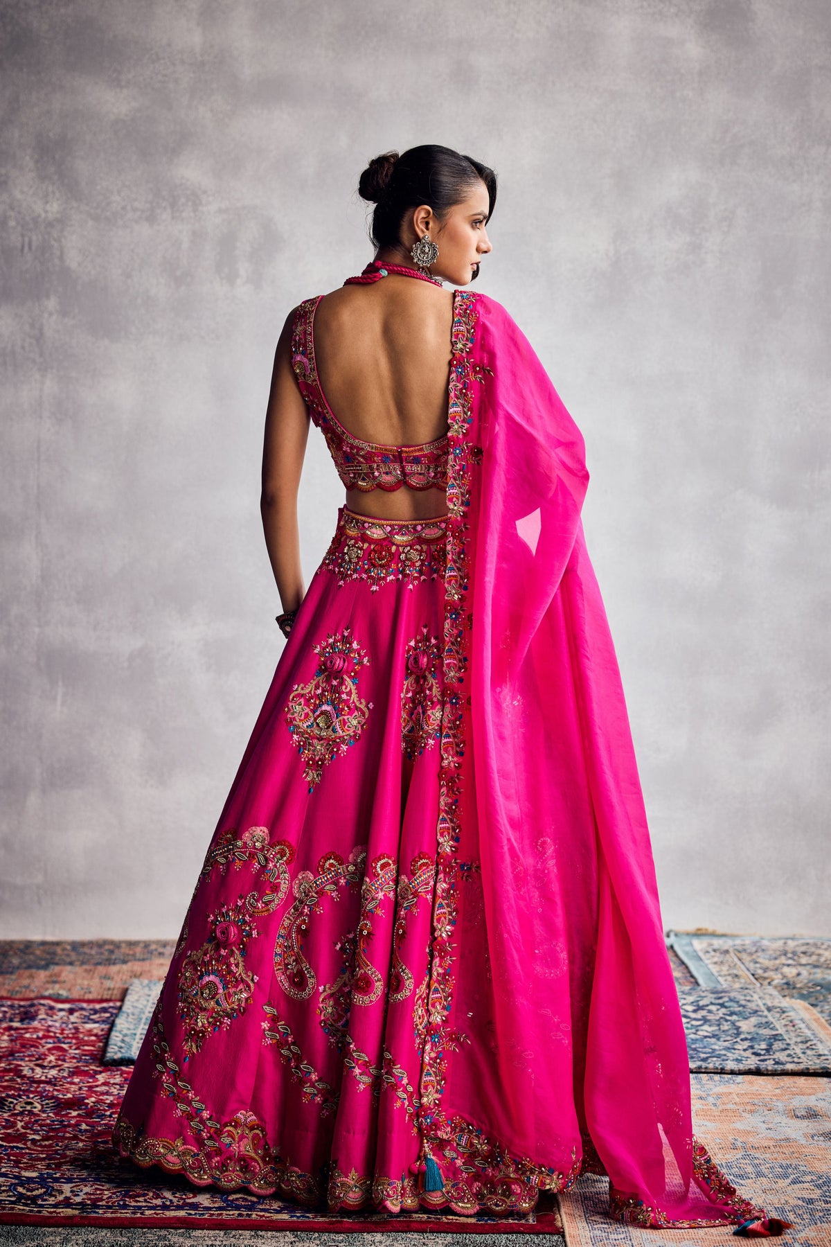 Fuschia Pink Lehenga Set