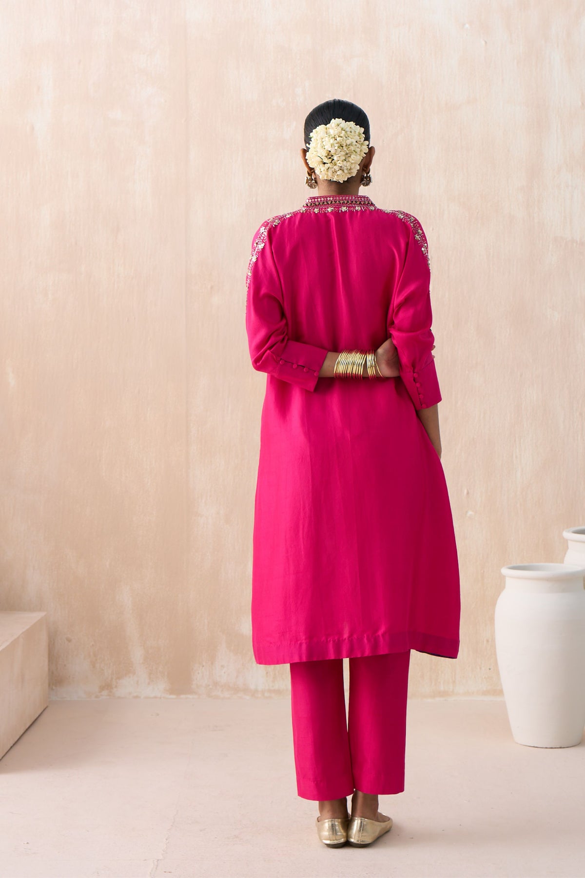 Hot Pink Kaftan Set