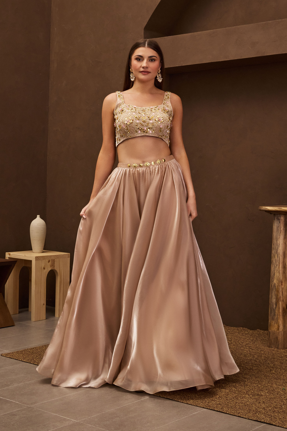 Almost Apricot Lehenga Set