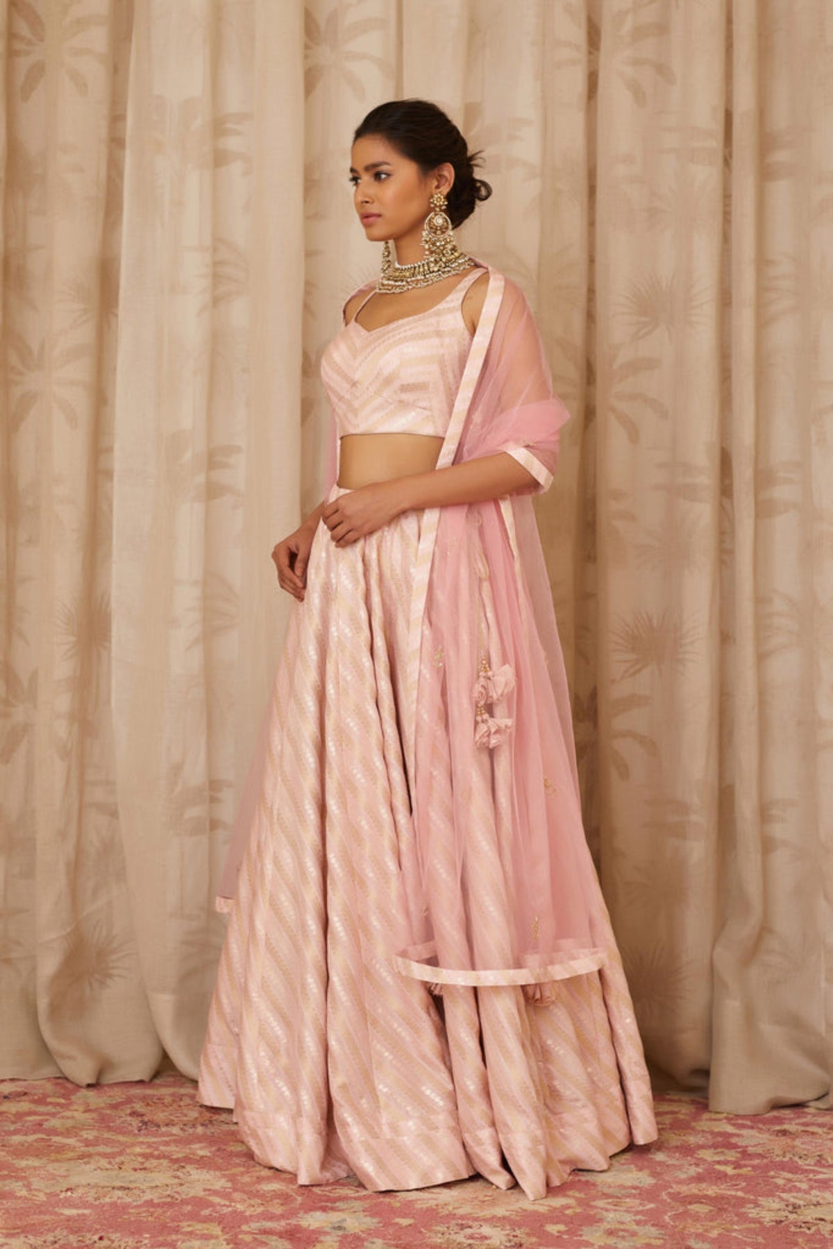 Light pink lehenga set