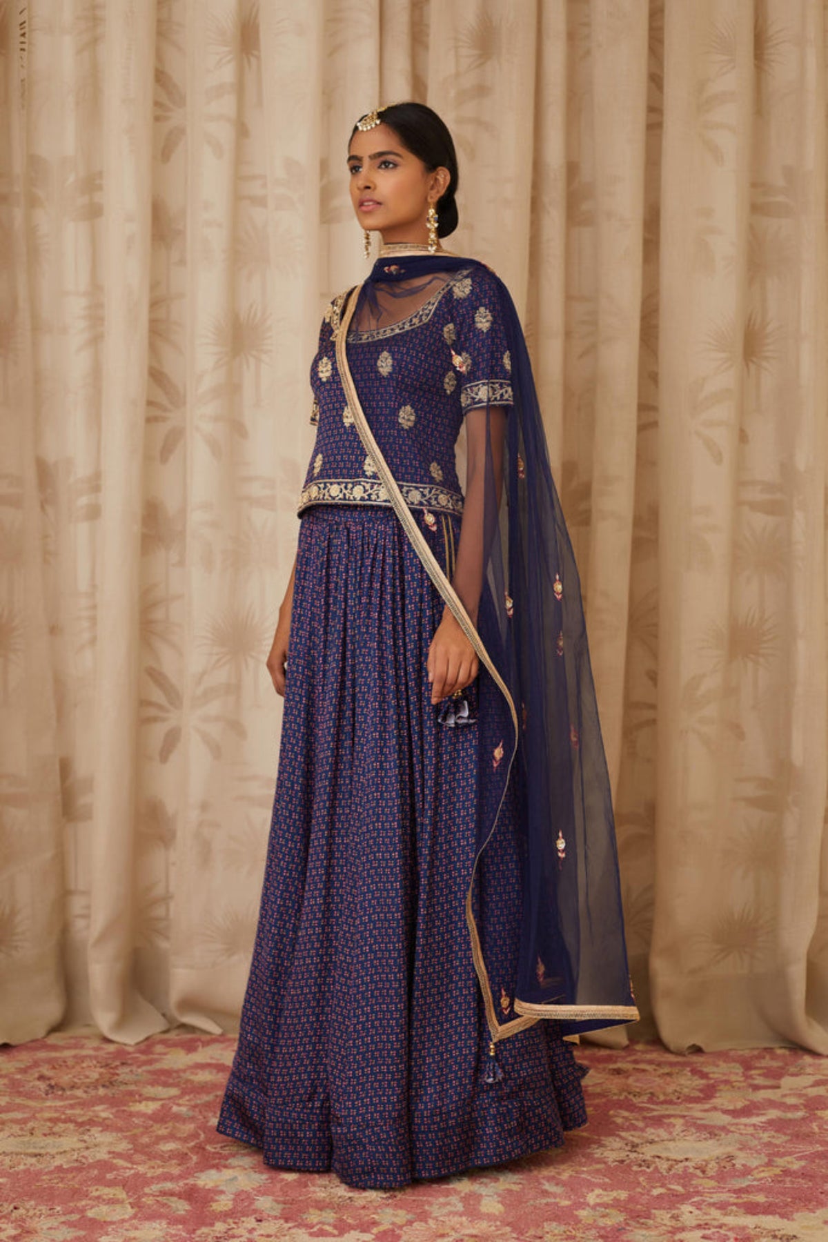 Blue lehenga set