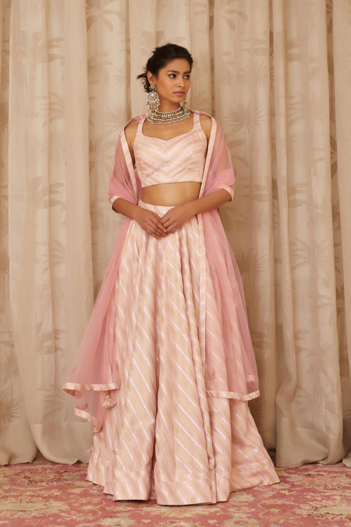 Light pink lehenga set