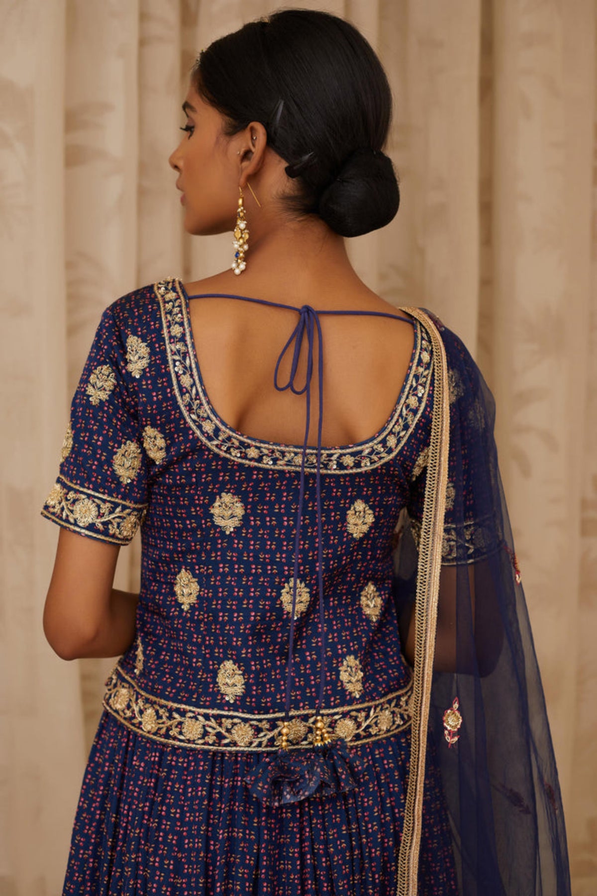 Blue lehenga set