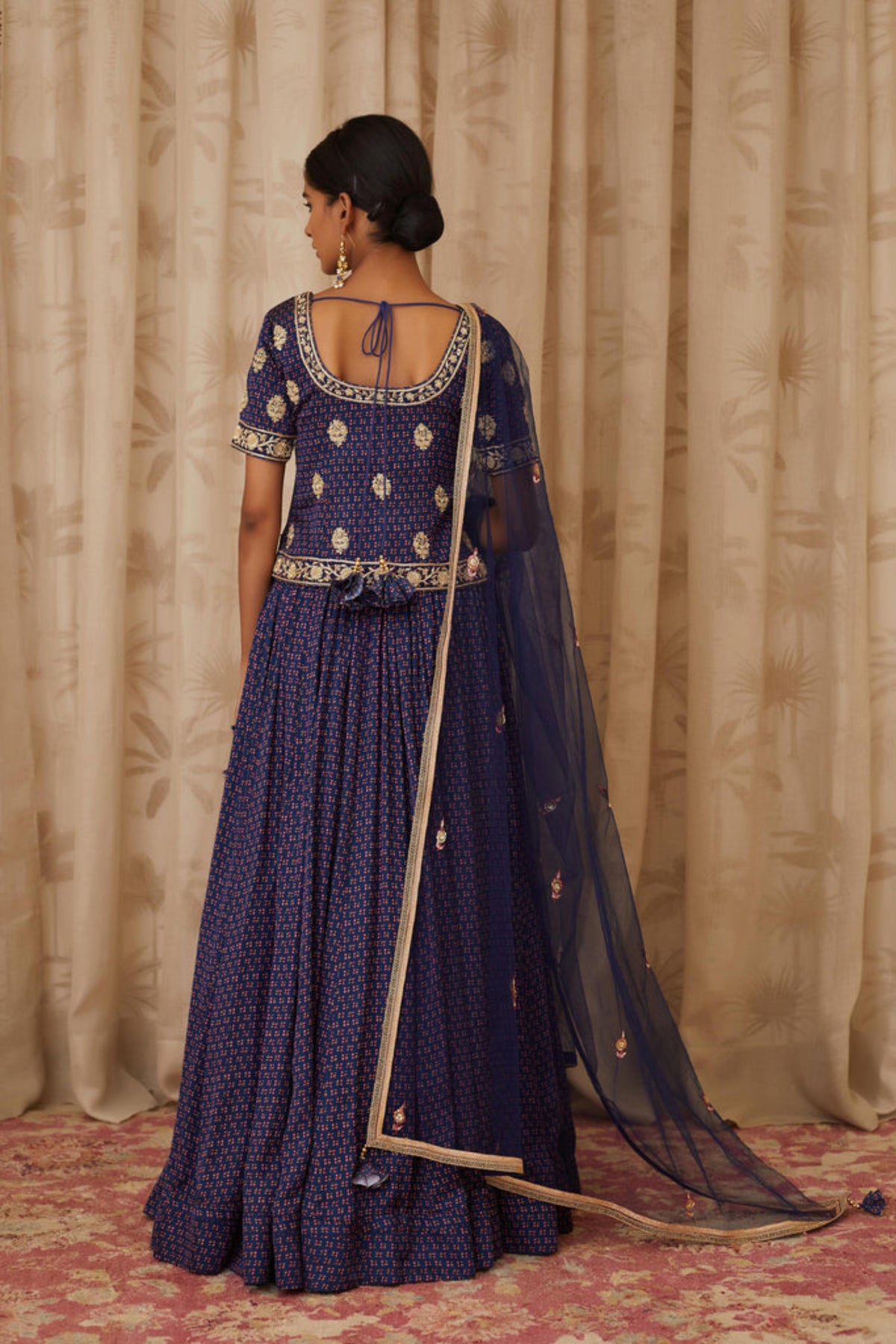 Blue lehenga set