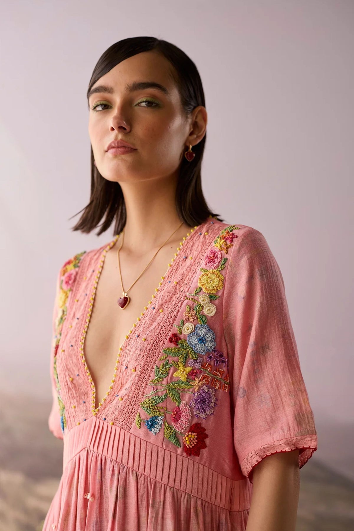 Rose Floral Maxi Dress