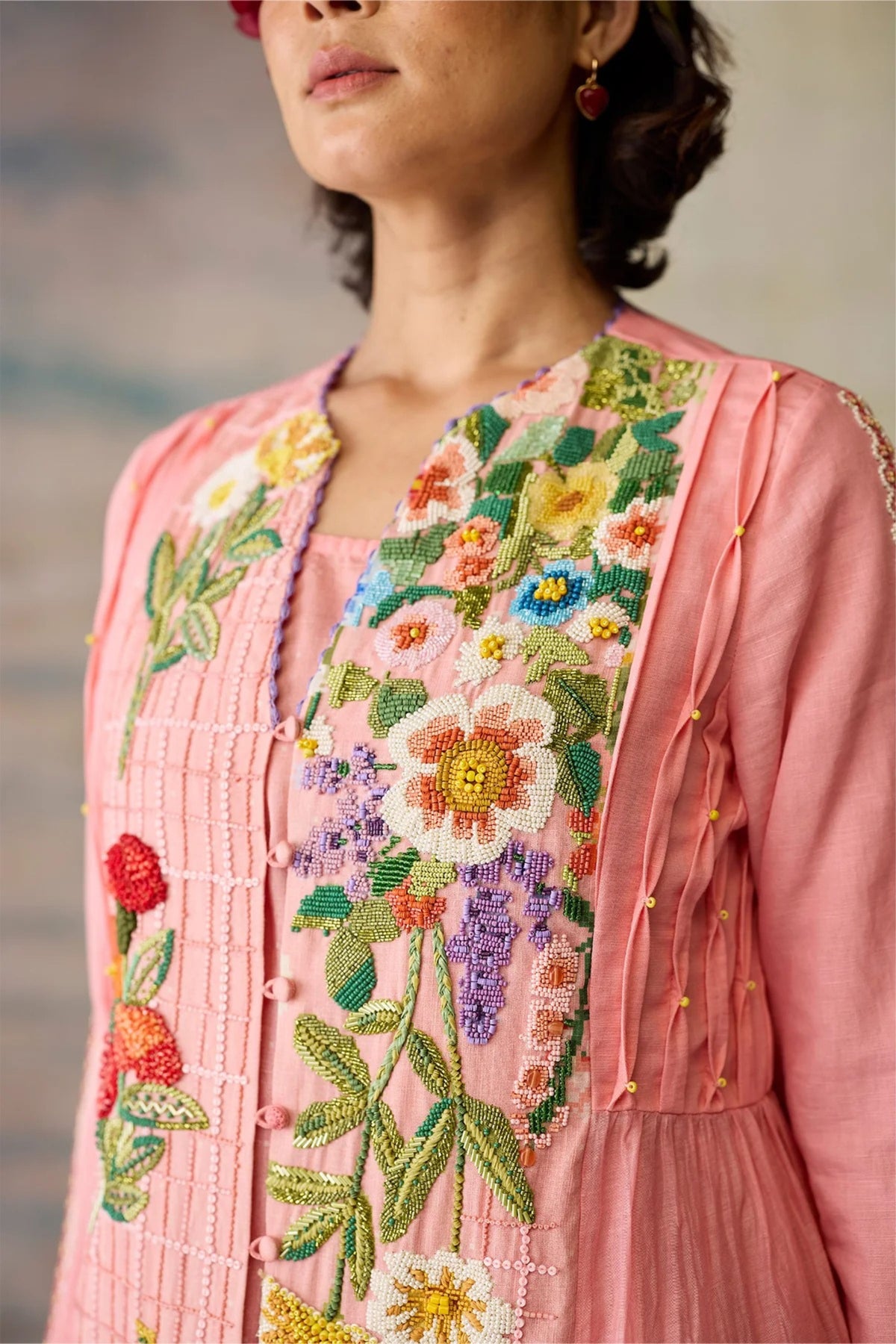 Rose Beaded Tunic