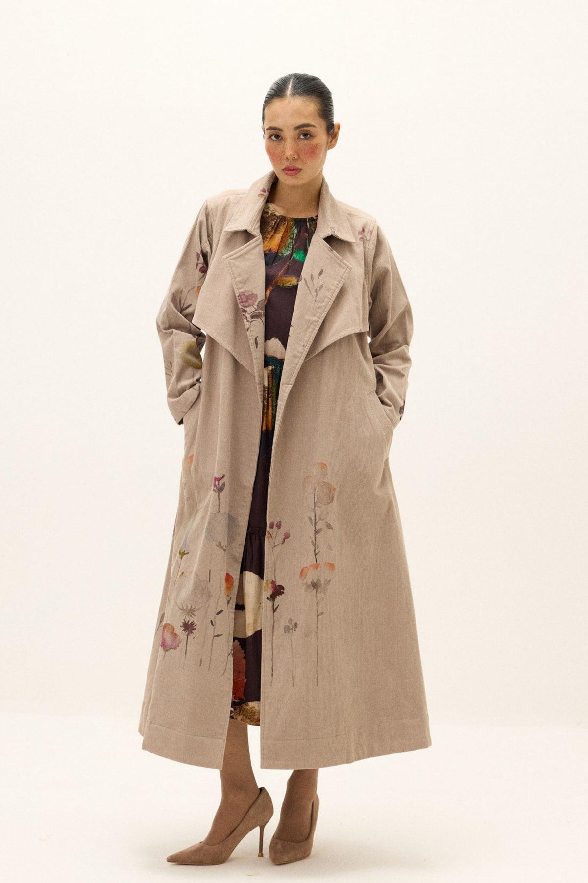 Taupe Trench Coat