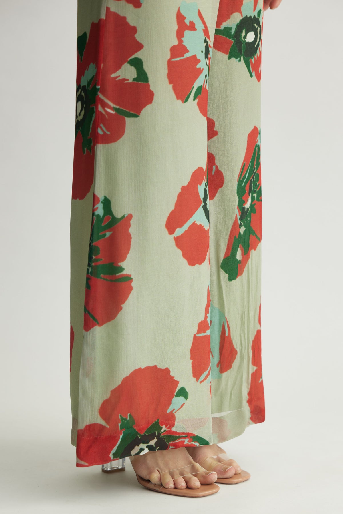 Mint Floral Pants