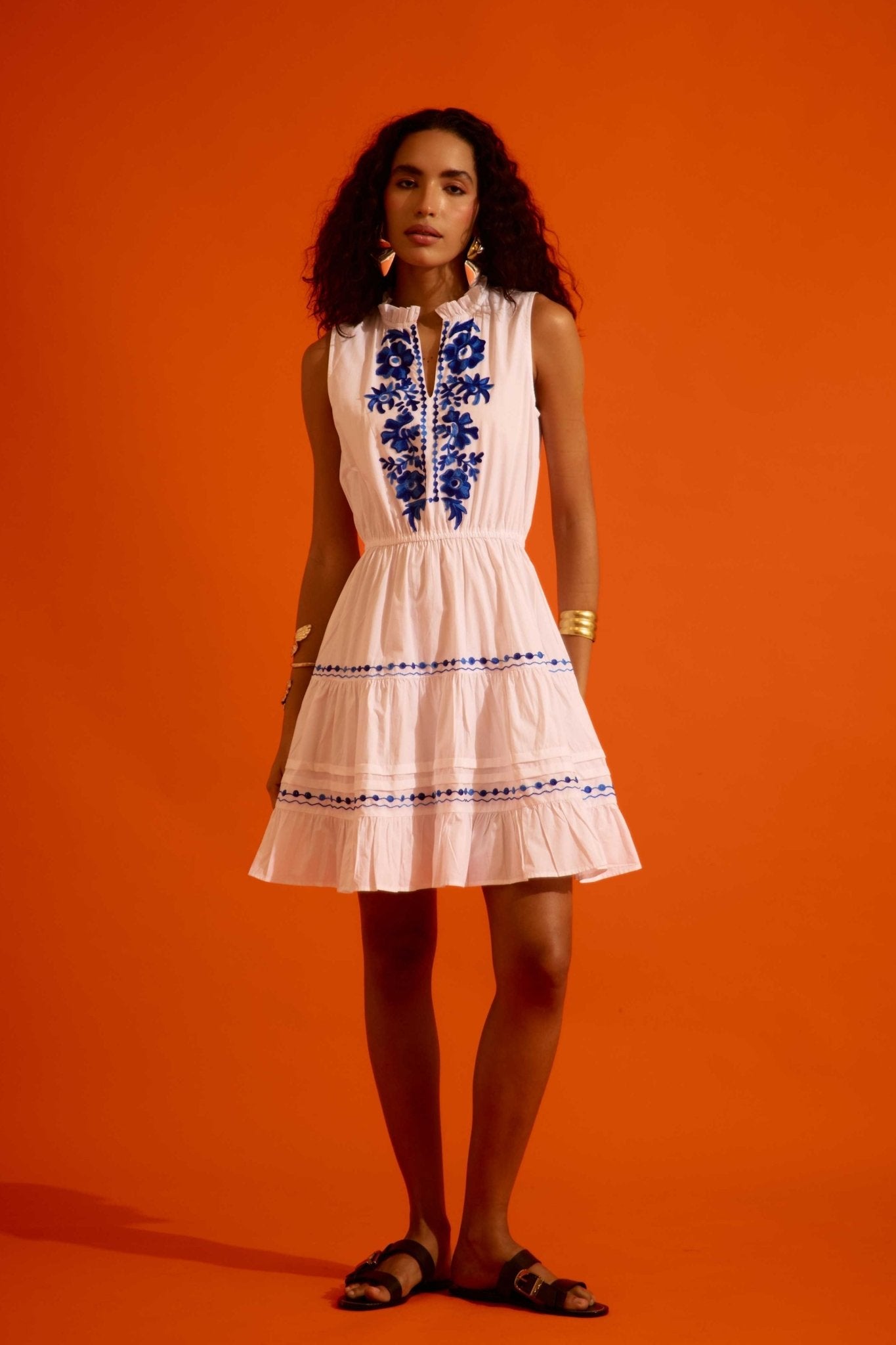 Ivory Tier Mini Dress - Indian Summer Story - Elahe